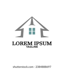 Real Estate logo, Builder logo, Construction logo template vector illustration.