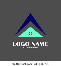 Real Estate logo, Builder logo, Construction logo template vector illustration.