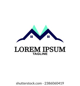 Logo de Real Estate, logotipo de Builder, ilustración vectorial de la plantilla del logotipo de Construcción.