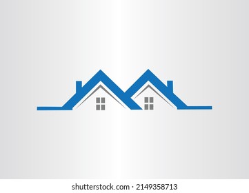 Real Estate logo, Builder logo, Roof Construction logo design template vector illustration