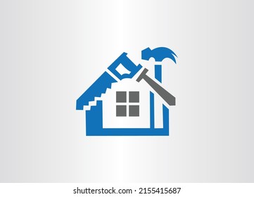 Real Estate logo, Builder logo, Roof Construction logo design template vector illustration