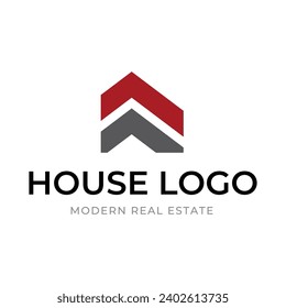 Real Estate logo, Builder logo, Roof Construction logo design template vector illustration