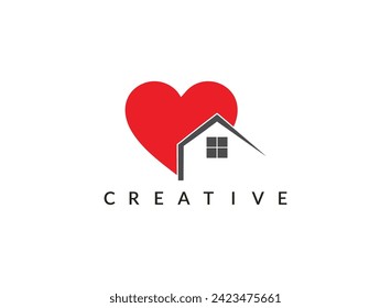 Real Estate logo, Builder logo, Roof Construction logo design template vector illustration