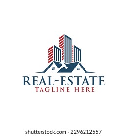 real estate logo, building construction logo template.
