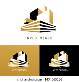 Immobilienlogo, Bauentwicklung, Logos, Symbole und Elemente