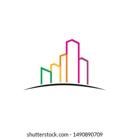 Real estate logo. building development. icon and element.