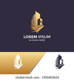 real estate logo. building logo. diamond logo. suitable for your company