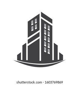 Real Estate Logo Building Modern Estate Property Investment Apartment Residential Urban Sale Financial Icon Symbol