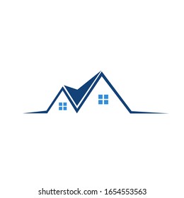 Real estate logo, building logo. This is the perfect logo for real estate agent, apartment, architecture or construction industry. Vector illustration