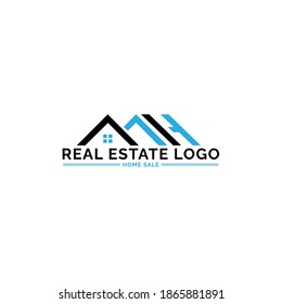 logotipo inmobiliario, plantilla vectorial de construcción.