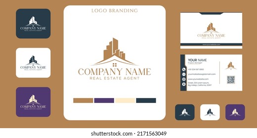 Real Estate Logo And Business Branding Template Design Inspiration 