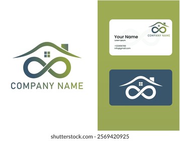 Real estate logo and business card template.