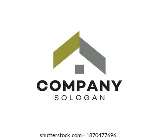 Real Estate logo, Business Logo Home Roof Top logo 