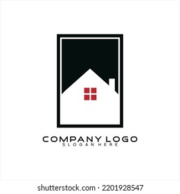Real Estate Logo klassisch einfache Haus Vektordesign.