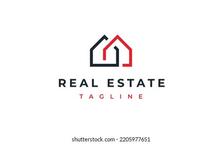 Real Estate Logo Concept Architecture Building Design House Logo Home Construction Company Realty Rent Home Symbol Icon Vector Template