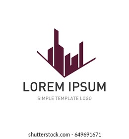 Real estate logo concept. Building and construction logo template.