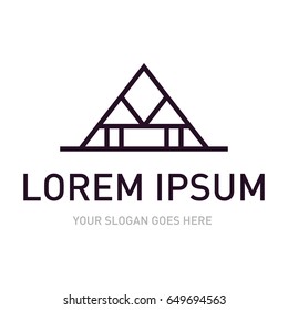 Real estate logo concept. Building and construction logo template.
