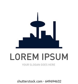 Real estate logo concept. Building and construction logo template.