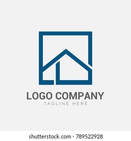Real Estate Logo concept, Creative House Logo Collection, Abstract Buildings Logo vector. Home logo template