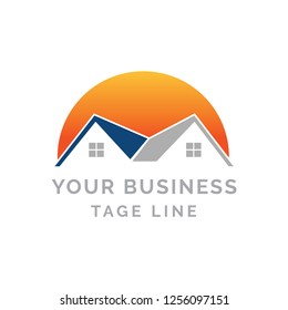 Real estate logo concept. Real Estate Logo Design. Creative abstract real estate icon logo and business template.