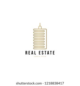 Real estate logo. Real estate logo concept. Real estate logo template