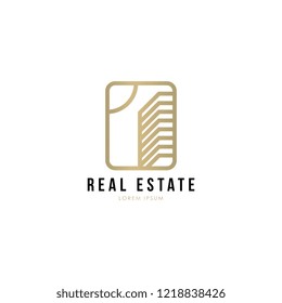 Real estate logo. Real estate logo concept. Real estate logo template