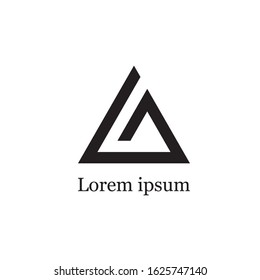 Real Estate Logo. Construction Architecture Building Logo Design Template Element triangle