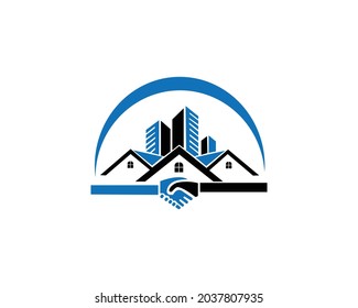 Real Estate Logo, Construction Architecture Building Logo Design Template Element.
