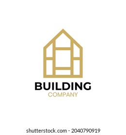 Logotipo inmobiliario. Plantilla de diseño de logotipos de arquitectura de construcción