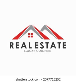 Logo inmobiliario. Elemento de plantilla de diseño del logotipo de construcción