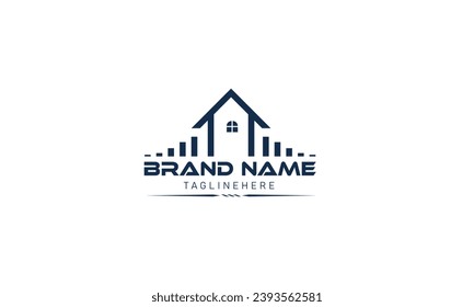 Logo für Immobilien. Design-Vorlagenelement für das Design von Logos für Bauarchitektur