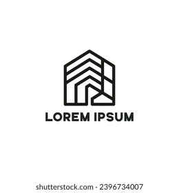 Real Estate Logo. Construction Architecture Building Logo Design Template