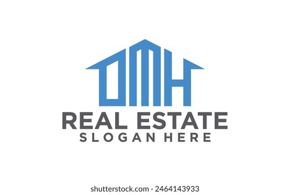 Real Estate Logo. Construction Architecture Building House Logo Design Template