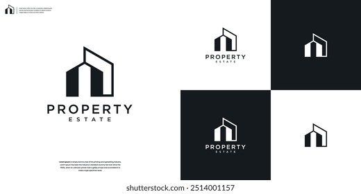 Real Estate Logo. Construction Architecture Building Logo Design Inspiration