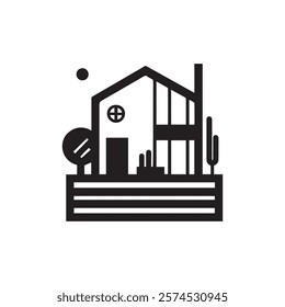Real Estate Logo. Construction Architecture Building Logo Design Template Element