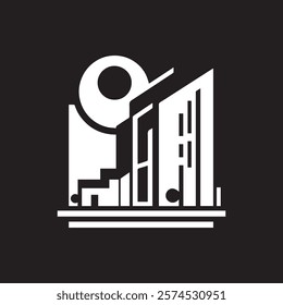 Real Estate Logo. Construction Architecture Building Logo Design Template Element