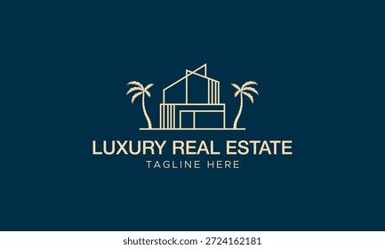 Real Estate Logo. Construction Architecture Building Logo Design Template Element