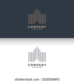 Real estate logo construction and building logo template
