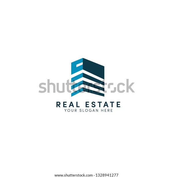 Real Estate Logo Consulting Business Stock Vector (Royalty Free) 1328941277