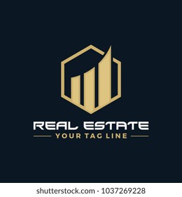 Real Estate Building Logo Modern Simple Stock Vector (Royalty Free ...