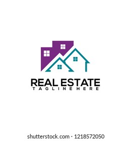 Real Estate Logo Design Stock Vector (Royalty Free) 1218572050 ...