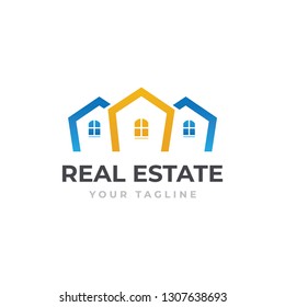 Real estate logo design concept