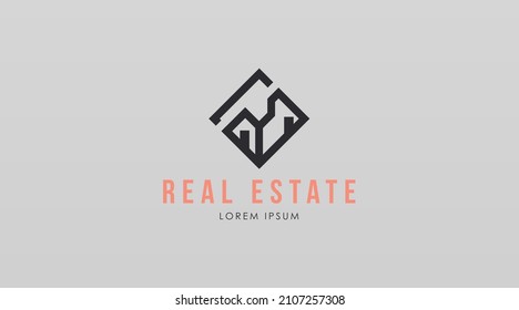 Real Estate Logo Design Concept Vector. Modern Building Logo Template