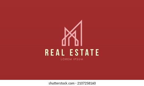 Real Estate Logo Design Concept Vector. Modern Building Logo Template