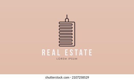 Real Estate Logo Design Concept Vector. Modern Building Logo Template