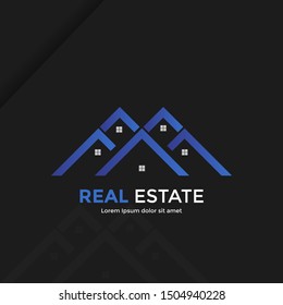 Real Estate Logo Design. Creative Real Estate Vector Design. Vector. House. Eps10