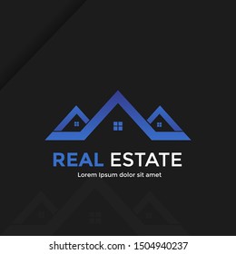 Real Estate Logo Design. Creative Real Estate Vector Design. Vector. House. Eps10