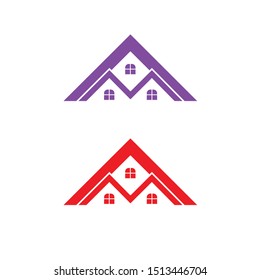 Real Estate Logo Design. Creative abstract real estate icon logo and business card template. Home logo - Vector