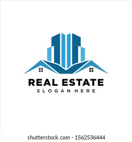 Real Estate Logo Design. Creative abstract real estate icon logo template, Creative Building Concept Logo Design Template,  logo design inspiration