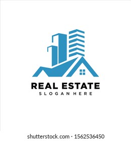 Real Estate Logo Design. Creative abstract real estate icon logo template, Creative Building Concept Logo Design Template,  logo design inspiration
